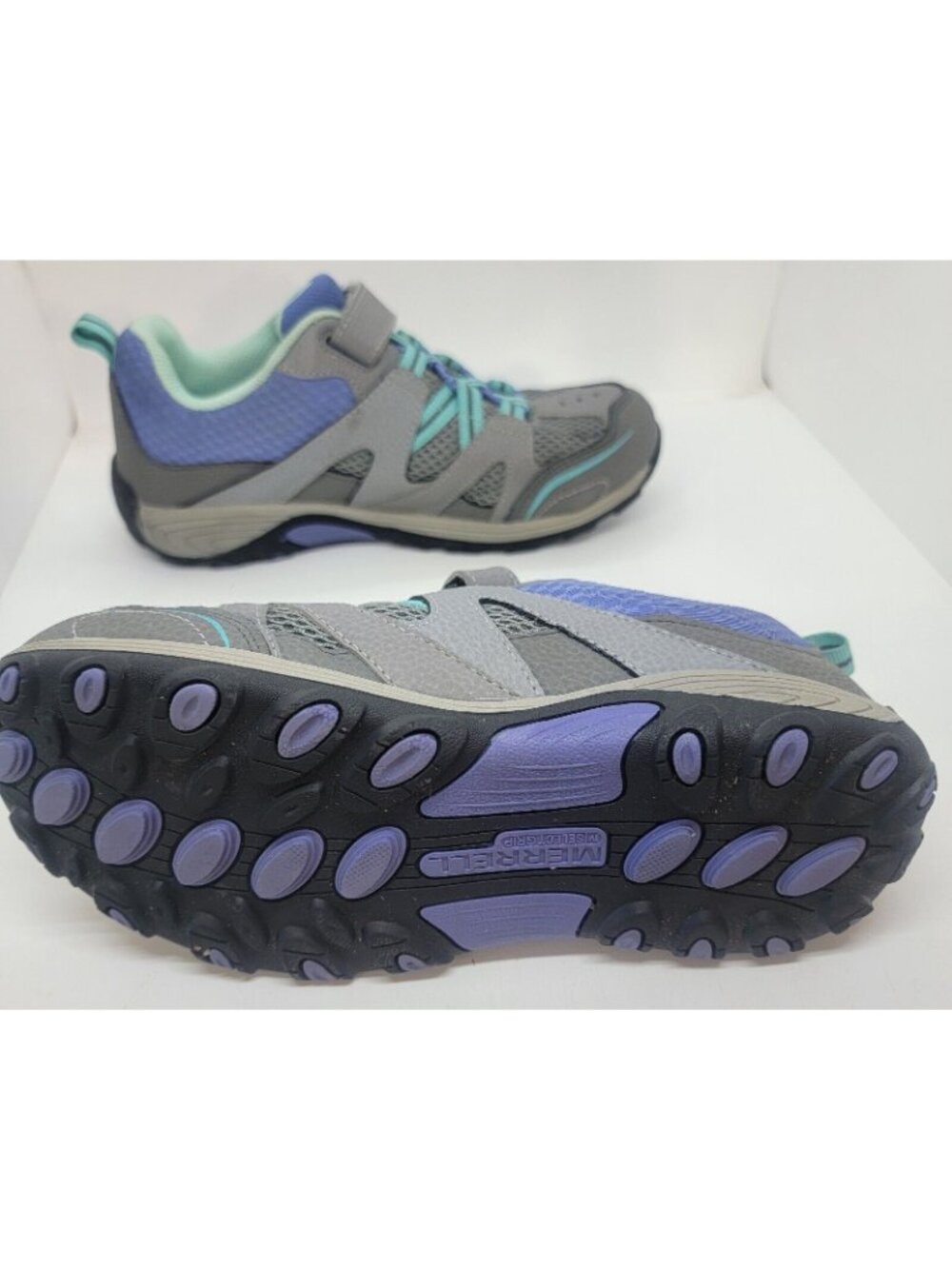 Merrell Girls ML G Trail Chaser MY57111 Gray Hiking Shoes Sneakers Size 4 M - Picture 9 of 11